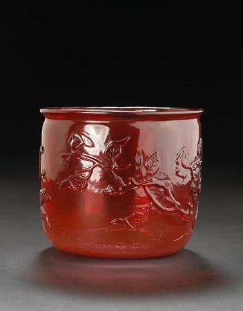 A_red_glass_cup