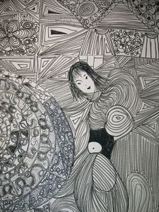 FRESQUE MURALE PERSONNAGE
