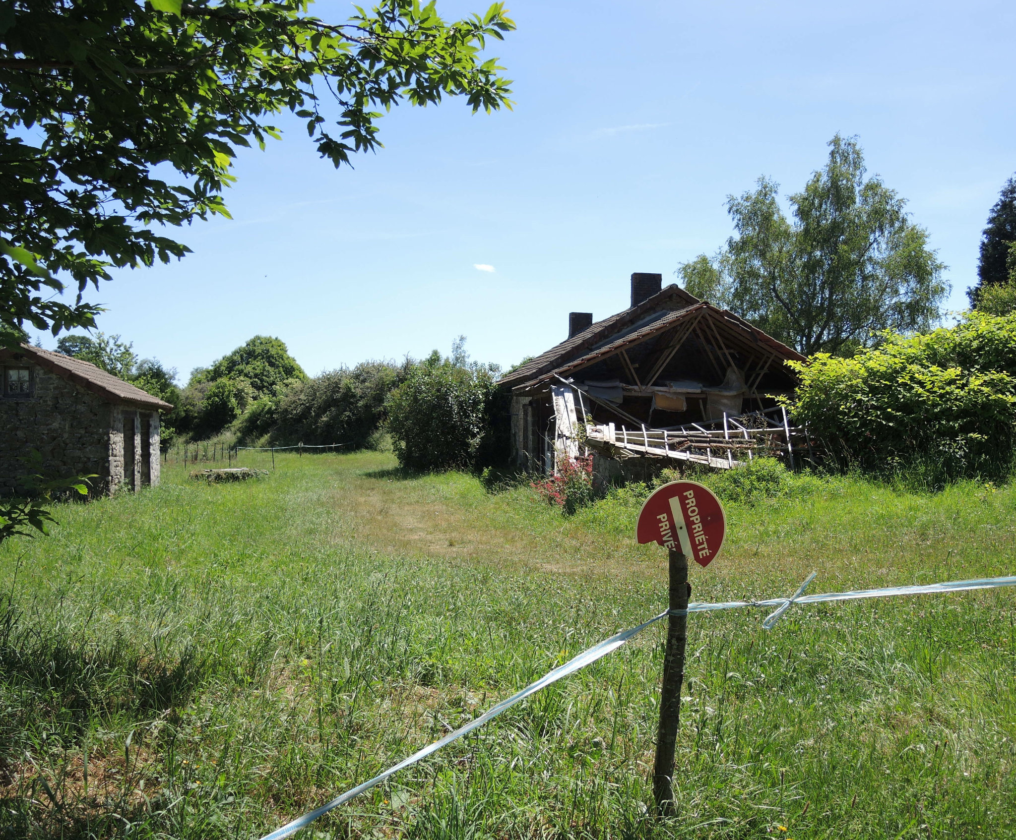 Courbefy, maison écroulée (87)