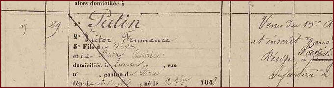 PATIN Victor Frumence