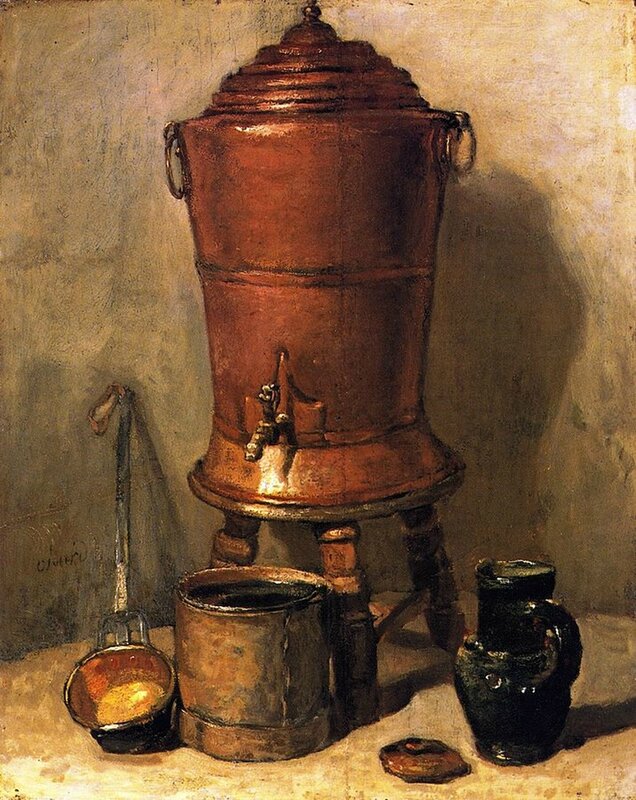 Chardin, la fontaine de cuivre, vers 1733-1734