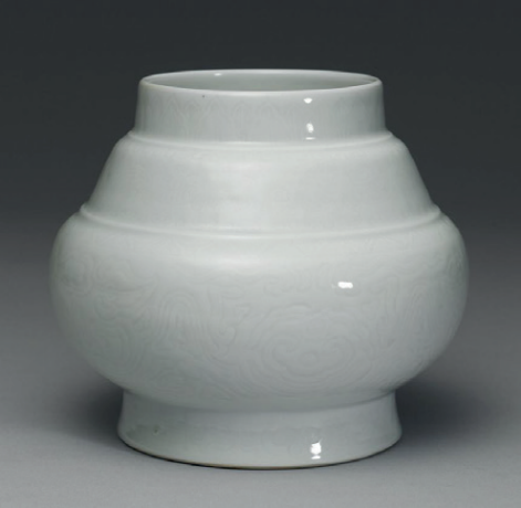 A white-glazed anhua-decorated ‘kui dragon’ vase, Yongzheng mark and period (1723-1735), Collection of the National Palace Museum, Taipei
