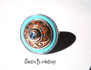 bague-argent-turquoise-orange