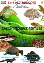 Affiche 1er Salon des reptiles de la nièvre Lucenay les Aix