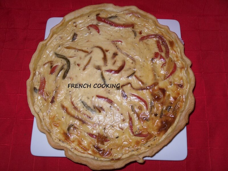 tarte aux trois poivrons 3