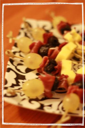 recettes plats Aumonière Magret Séché , Kiwi et Fromage de Chèvre