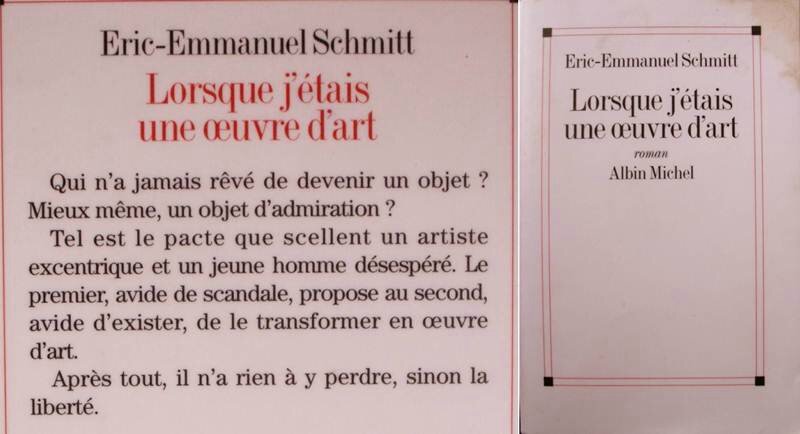 Livre Lorsque jtais une uvre dart EricEmmanu Schmitt Kaufen