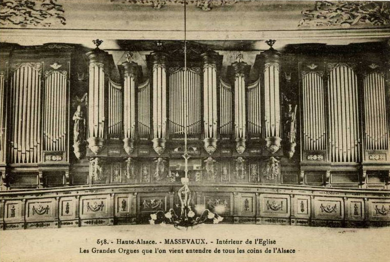 CPA Massevaux Eglise Saint Martin Orgue