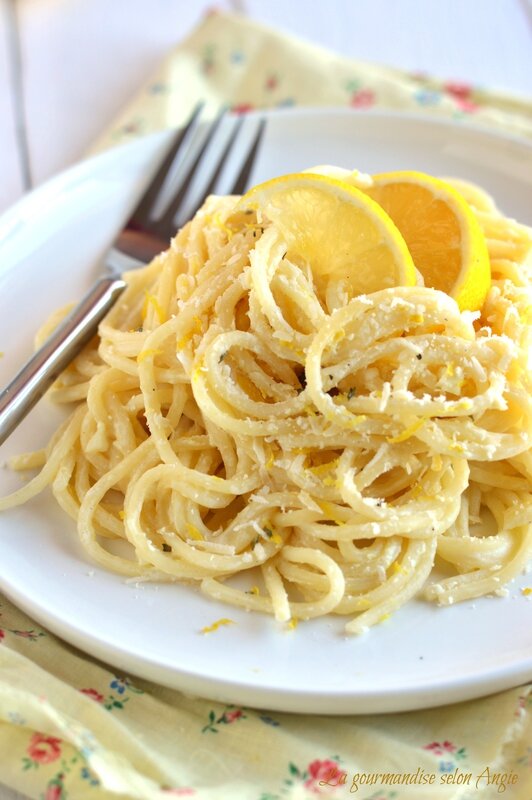 recette detox - spaghetti à l'ail et au citron 1