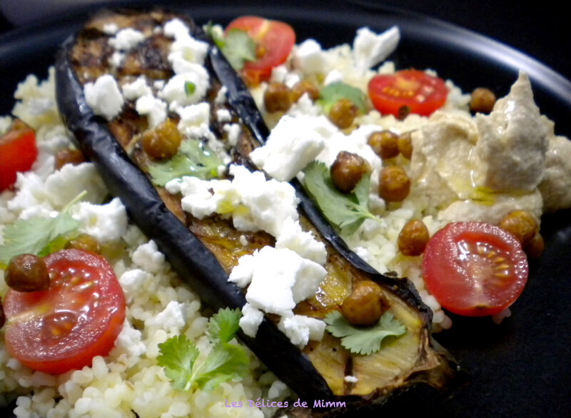 Aubergine feta et boulgour 4