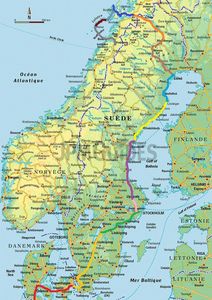 carte scandinavie