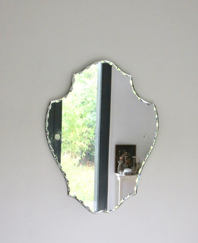 Miroir biseauté ancien