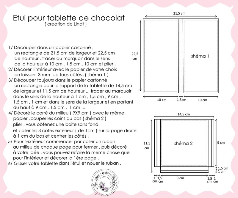 7-Tuto Etui tablette de chocolat