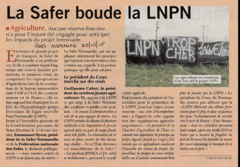 LNPN: ça ne fait pas l’affaire de la SAFER