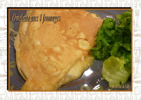 omelette aux 4 fromages