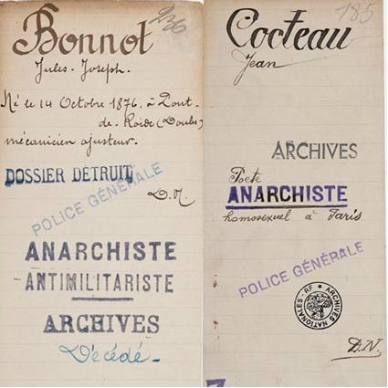 archives nationales police cocteau