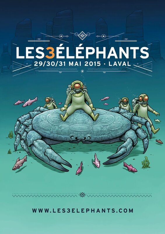 festival les 3 Eléphants Laval 2015 affiche