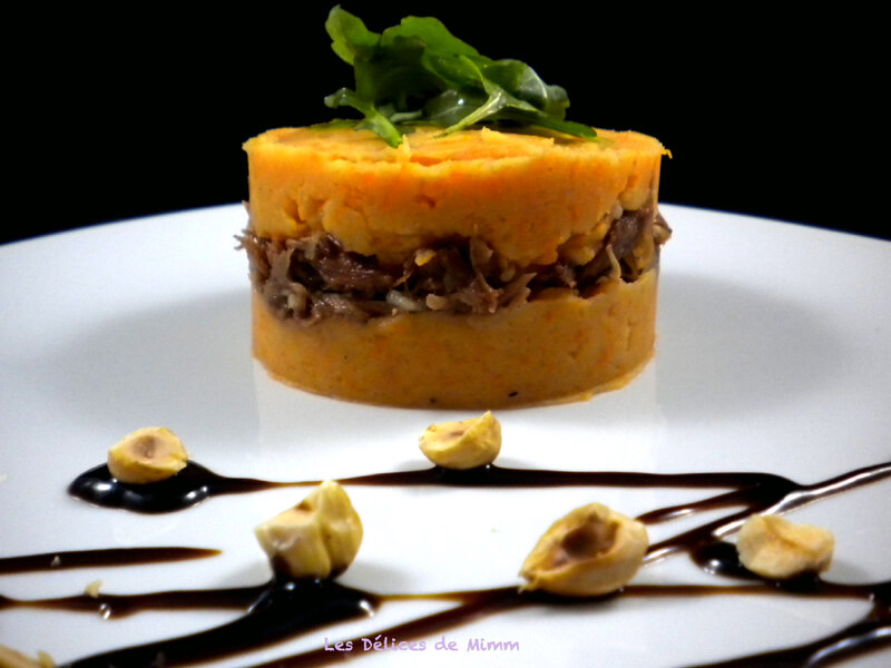Parmentier de canard et patates douces 5