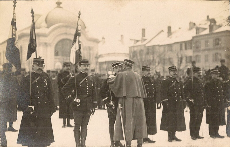 1914 01 21 Belfort CPA Lt Gourlez Croix de guerre CPhoto