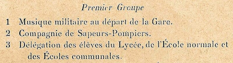 Belfort Inauguration Monument 3 Sièges 15 août 1913 Cortège R