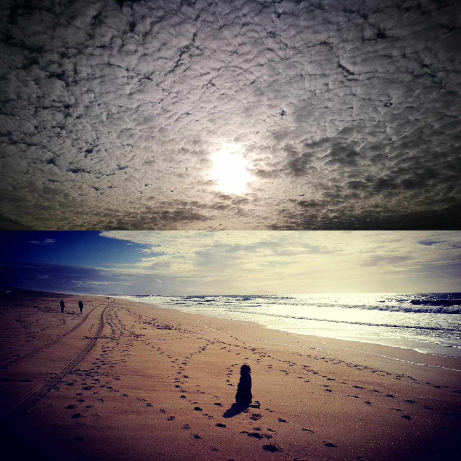 Ondres, la plage, Nisca et ciel (40)