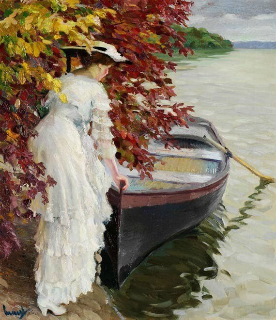 Cucuel Edward , Woman with Boat