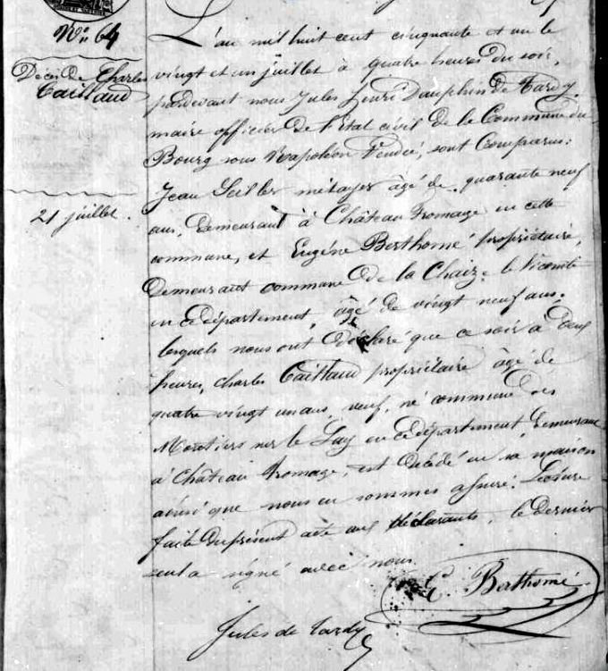 décès 1851 z