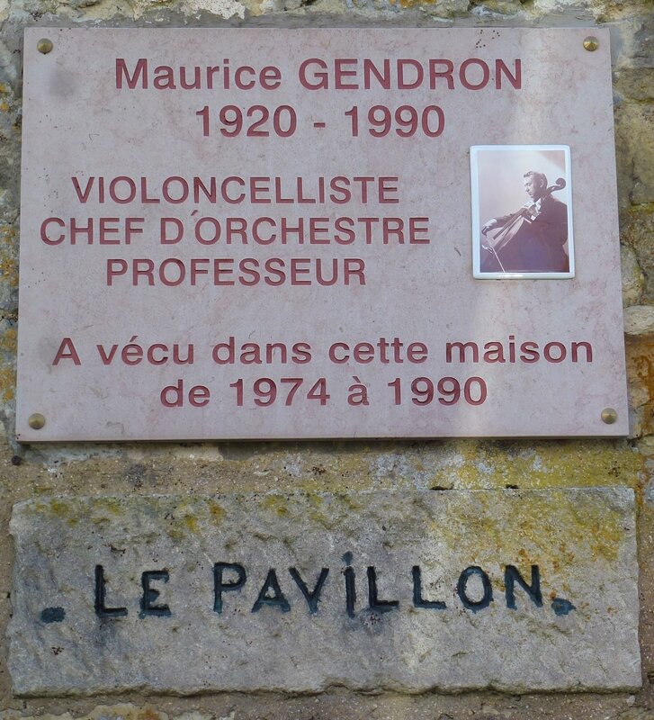 Plaque maison Maurice Gendron 10 rue de Hulay