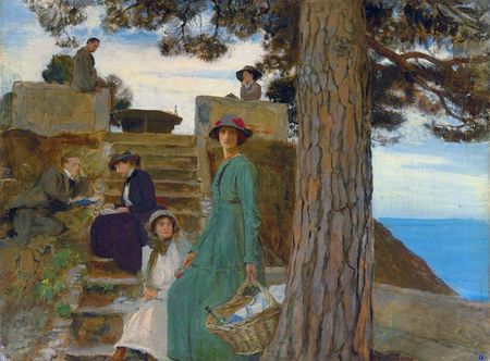 George_Spencer_Watson_(1869-1934)_-_A_picnic_at_Portofino,_1911