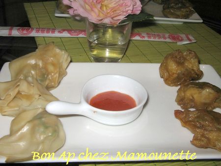 recettes entrees Raviolis chinois