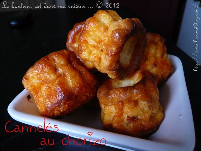 recettes Mes cannelés salés du réveillon I : au chorizo