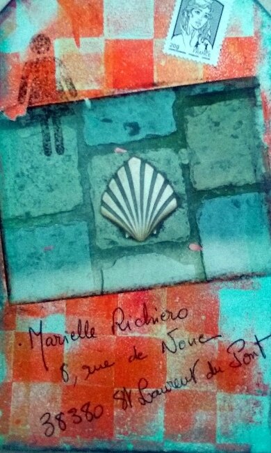 mailart tag marielle compostelle