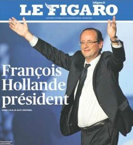 UNE de Figaro François Hollande Président 2012