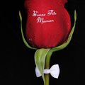 A Fleur de Mots: Rose naturelle personnalisée imprimée avec message inscription (rose en bouquet ou immergée)