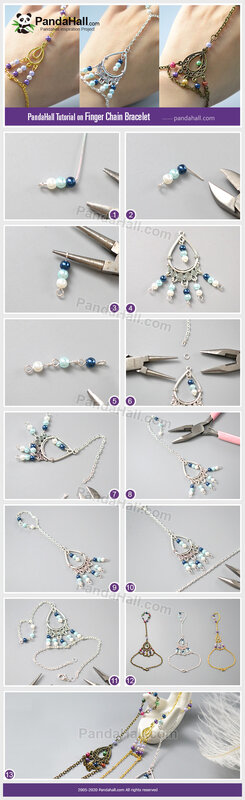 6-PandaHall-Tutorial-on-Finger-Chain-Bracelet