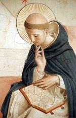 1438-1440 FRA ANGELICO - St Dominique - détail du Christ moqué- fresque-couvent San Marco Florence-csasantapiadotcom