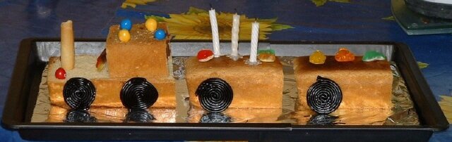 Le gâteau train de Cécile