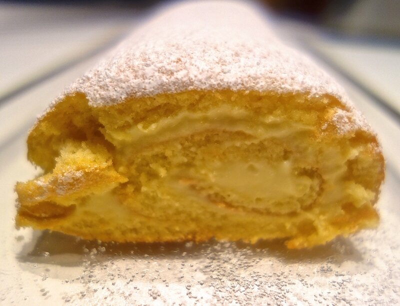 gâteau roulé au lemon curd