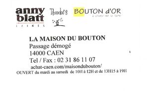 carte visite Maison du Bouton