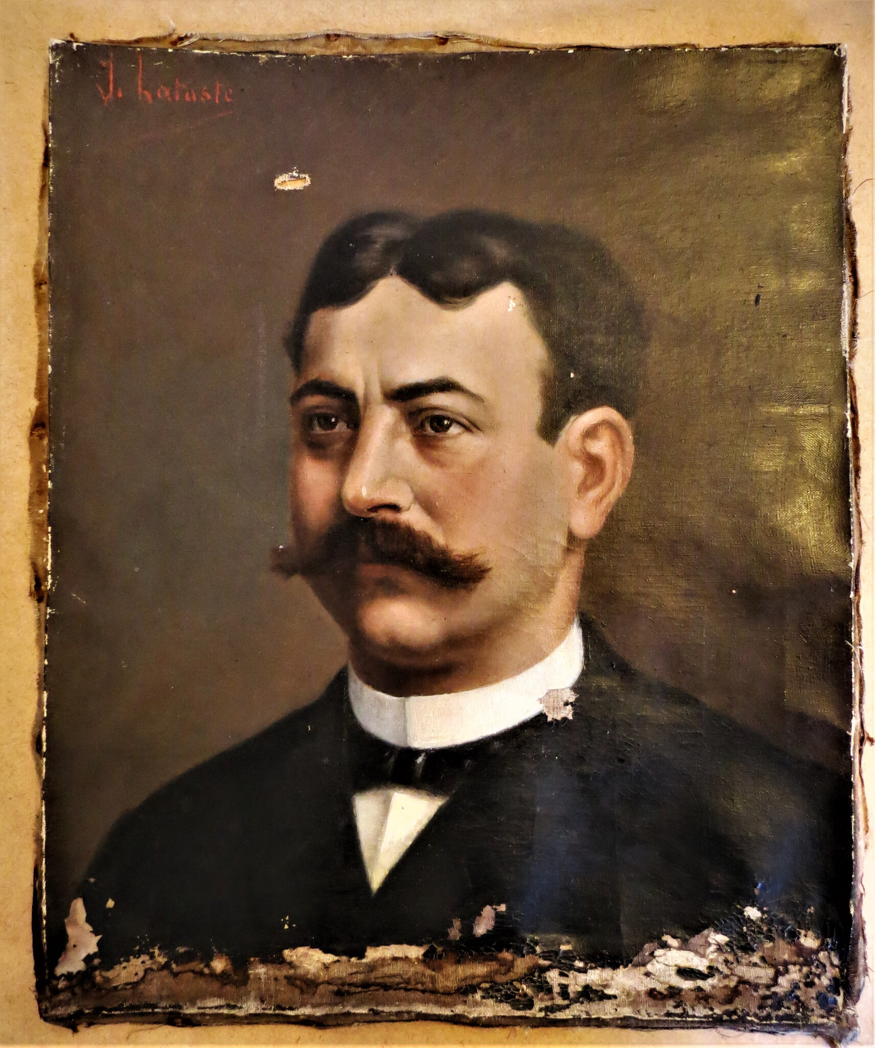 Portrait de Guy de Maupassant par J Hastaste