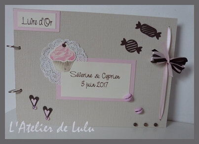 livre d'or mariage cup cake
