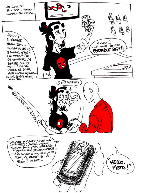 blogBD  dans ma caboche humour dessin comics manga cinéma BD Alrik téléphone portable 200 note anniversaire joie rires hourra