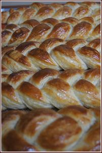 recettes Petites brioches feuilletées et tressées