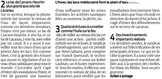 2020 01 01 SO Pourquoi faut-il surveiller les lacs médocains en hiver2