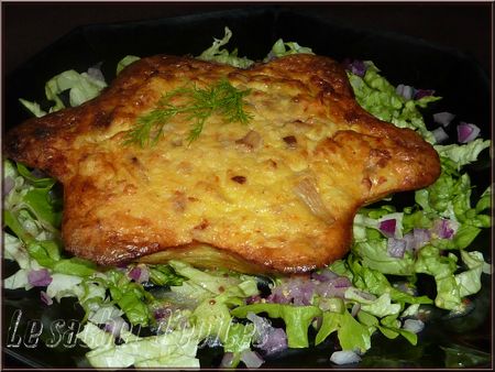 Omelette-flan au crabe et au fenouil