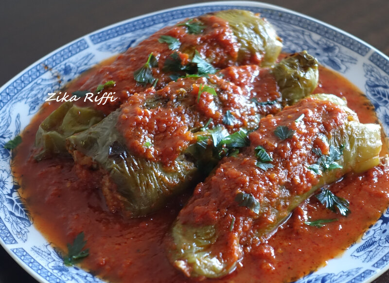 poivrons farcis ( felfel mahchi )