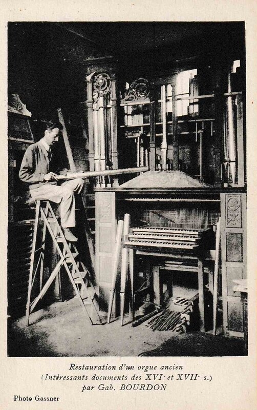 carte postale ancienne orgue collection j-m s