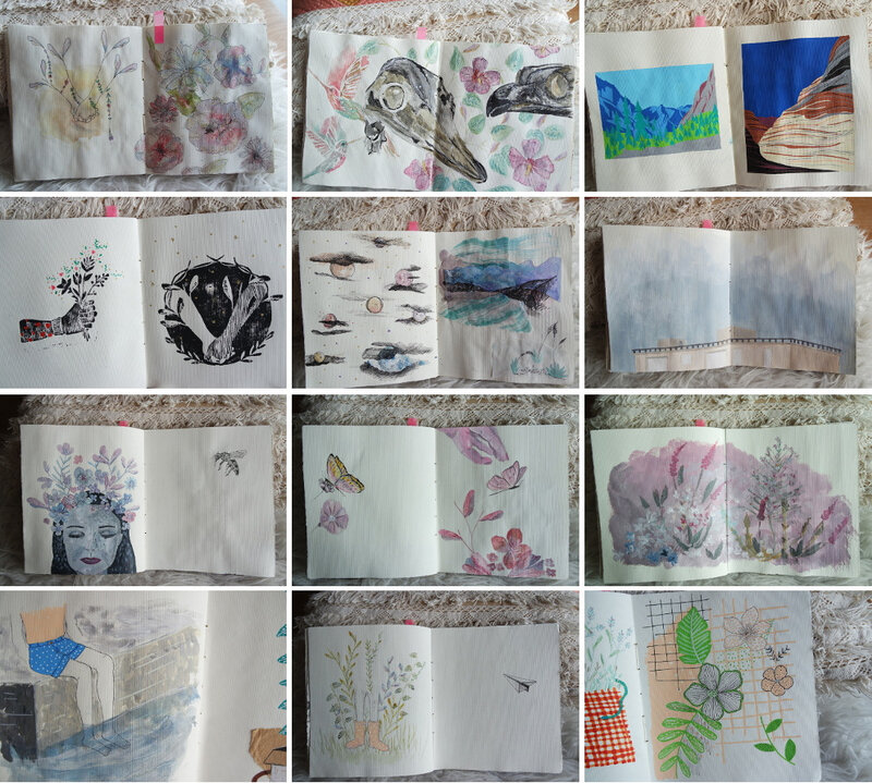 pages carnet dessin