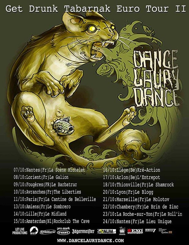 Dance Laury Dance tournée Europe octobre 2015 Avranches pub Liberties