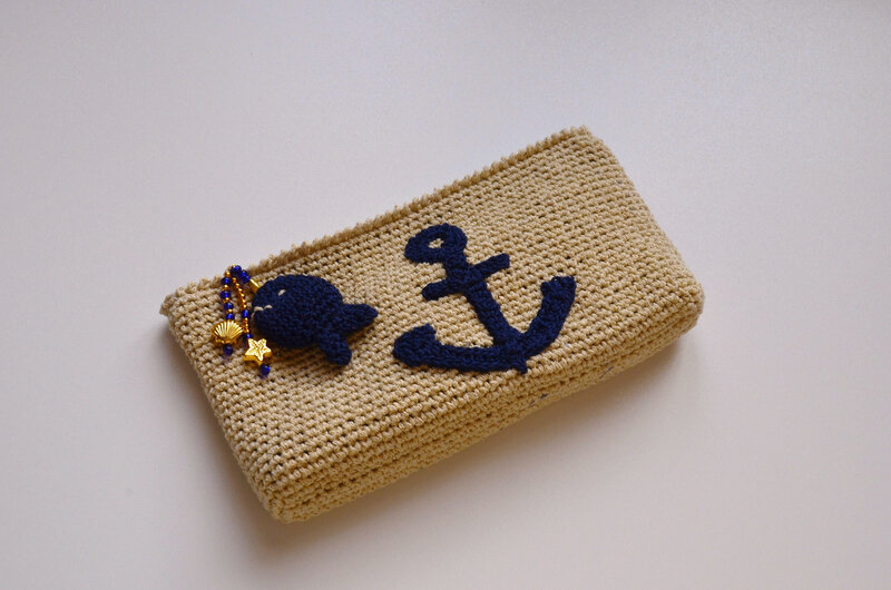 Trousse-Crochet- Ancre marine-La chouette bricole